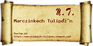 Marczinkech Tulipán névjegykártya